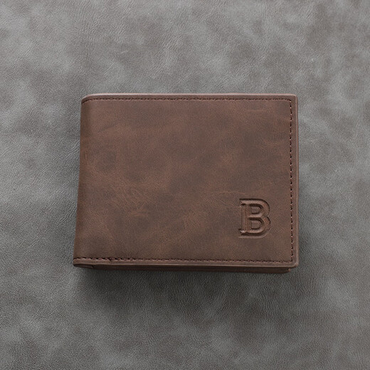 Feiyuega Herren Brieftasche Kurzer Brieftasche Brieftasche Casual Multi-Card Wallet Wallet Multifunktional Münze Brieftasche Brieftasche Kartentasche Kaffeefarbe