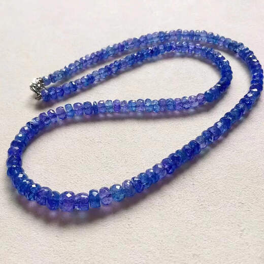 Feiyu Large Grain Tanzanite Faceted Necklace Bracelet Women's Bracelet Anklet Natural Unoptimized 2.8-3mm Sparkling 4.7 6.3mm Necklace