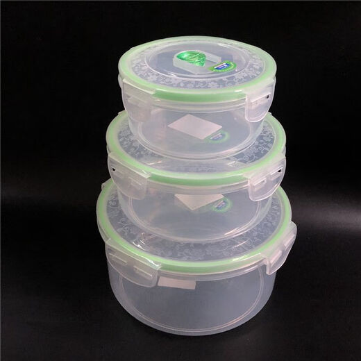 Round lunch box microwave oven heated food box refrigerator fresh and compact box student bento work instant noodles bowl Jinxing medium one capacity 1.1l bx6172 1L