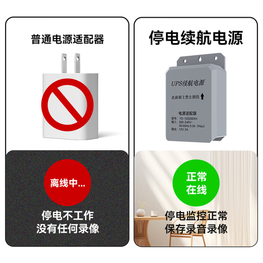 威视达康摄像头室外家用监控器360度无死角带夜视全景语音手机远程户外防水高清摄像机农村院子用1500万