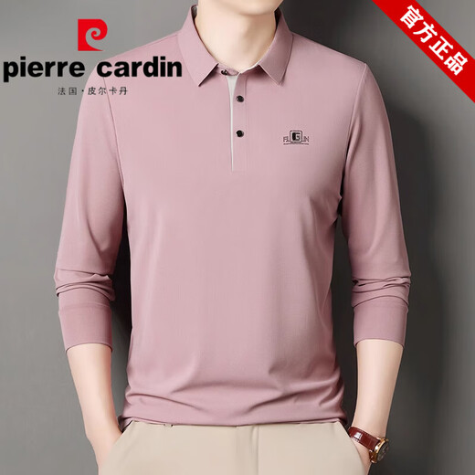 T-shirt à manches longues Pierre Cardin pour hommes T-shirt de revers en coton pur moyen mince pour hommes Polo de base supérieure Polo pour travailler 6625 Coffee peu profond M 165 Suggestions 95-115Jin [Jin est égal à 0,5 kg]