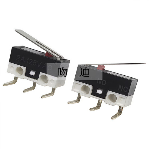 Kissi mouse switch handleless three-legged handle roller 1A small button left and right curved feet straight feet straight handle curved handle micro switch KW11-3Z-2 (10 pieces)