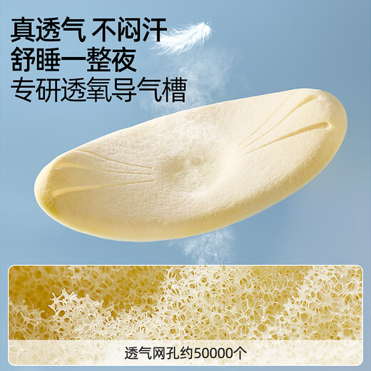 蒂乐儿童枕头硅胶枕宝宝定型枕婴儿透气可水洗加大尺寸6月1岁2岁3岁 6个月-3岁 【水月蓝】 枕高3cm