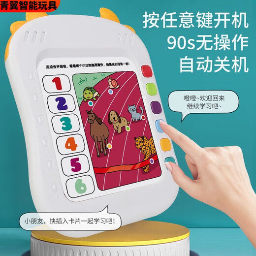 溥畔儿童有声点读书逻辑思维训练卡片早教机发声学习宝宝1-3岁5 372道题+264道中英文点读电池版
