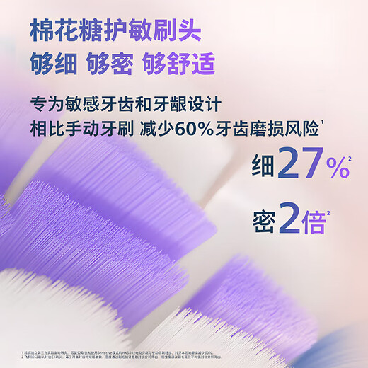 飞利浦（PHILIPS）【肖战同款】Sonicare电动牙刷钻石7系Pro护敏刷棉花糖刷头情侣款男女友生日礼物官方旗舰店 全新钻石7系Pro午夜蓝