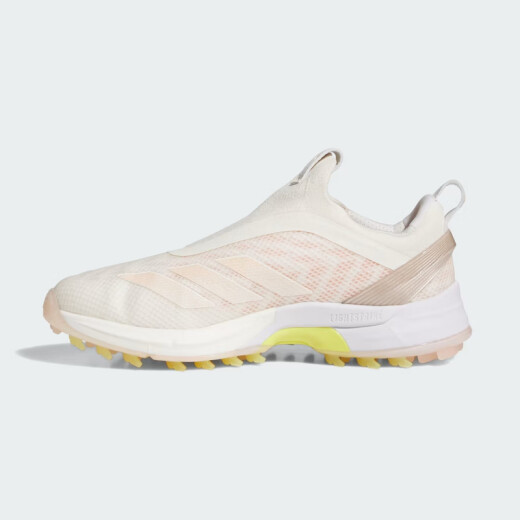 Adidas Golfschuhe Frauen Adizero ZG Boa Mode Outdoor Sports Spikeless Schuhe 2025 neuer Stil IH9894 Weiß/Pink/Gelb 36