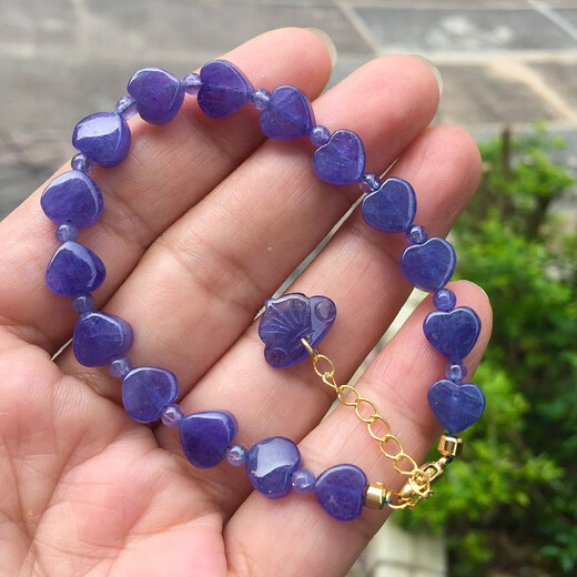 Shaoyu South Africa Natural Tanzanite Bracelet Tanzanite Bracelet Tanzanite Bracelet Natural No Baked Color No Optimization No. 39