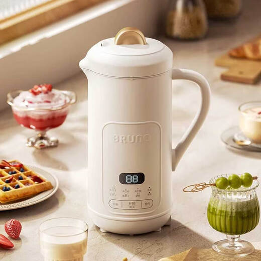 BRUNO wall-breaking machine soymilk machine mini household fully automatic multi-functional dry bean direct beating mini low noise new model 316 ivory white 0.8L