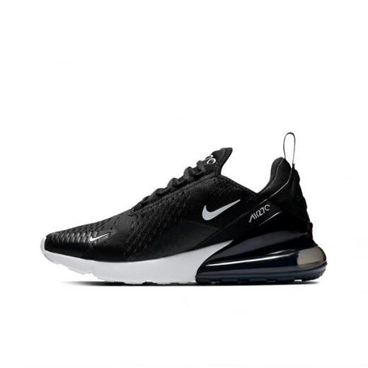 耐克（NIKE）AirMax270白黑粉蓝耐克低帮休闲气垫跑步鞋男女CI3899-500 白黑色 女款 AH6789-100 38