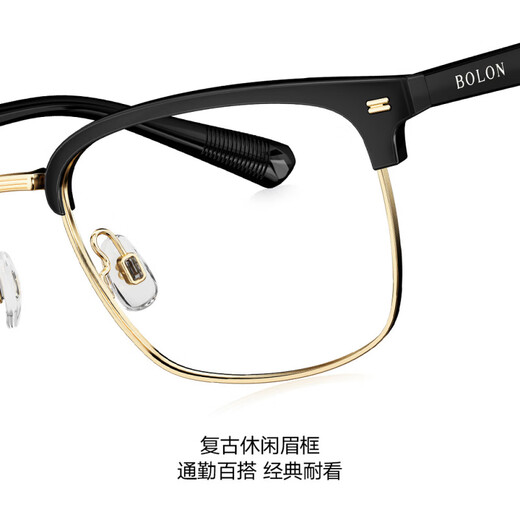 Marco de gafas de tiranosaurus marco de ceja hombres cuadrado marco de alambre de oro de oro