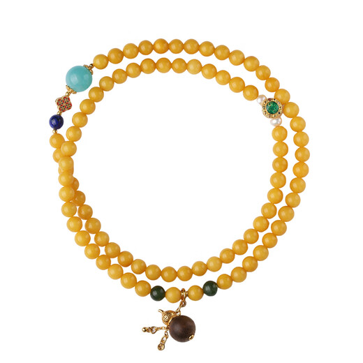 Potala Palace beeswax amazonite multi-circle bracelet transfer beads double-circle Buddha bead bracelet men and women new Chinese style colorful beads beeswax amazonite multi-circle bracelet