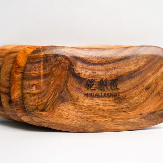 Hualijiang Hainan Huanghuali scraping board for back and full body meridian care, natural wood color, 105mm*58mm*8mm