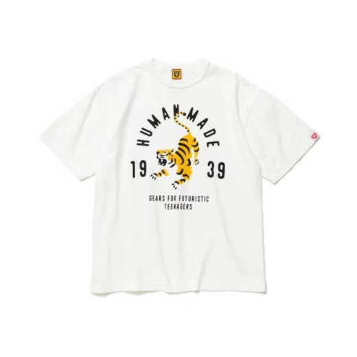 Zhidoudou Spot Nigo Japanische Trendy Brand Human Human hochwertiger Bambus gemeinsame Baumwoll-gedruckte kurzärmelige Männer- und Frauen-T-Shirt 3882 Black L