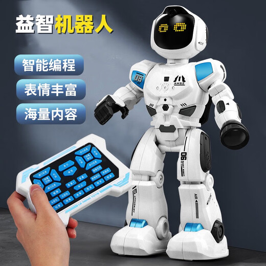 无上佳品儿童玩具男孩子生日礼物十岁8男童7小学生5编程机器人6新年10女孩 K8星球战警机器人-灰白色高端成