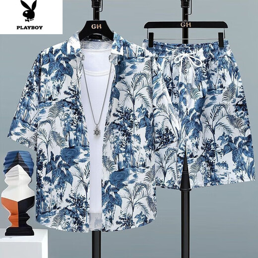 Playboy Sanya TRENDY TRENDY CASCOST SUMME VACKAGE PANT PANTAGE Men de secours en vrac Hawaiian Shorts K6628 Couleur d'image [Pantalon unique de haute qualité] M suggère 95-110jin [Jin est égal à 0,5 kg]