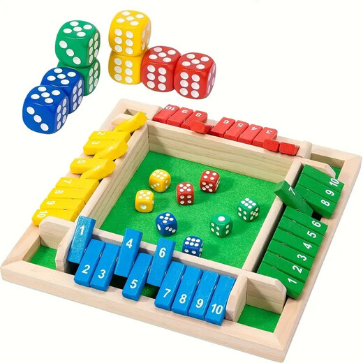 Guanbo Master Digital Flop Children's's Toys Game de conseil à quatre côtés Game de consommation de jeux d'accessoires de fête et de divertissement 1 à 12 produits de nouveaux produits de grande taille de boisson 17.8x30x3.4