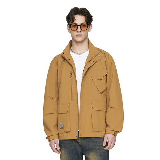 Olabonjo Ola Bomjoola 9906 Frühling und Herbst Vielseitige Trendy Sport Outdoor -Ladung Freizeitclip Brown L.