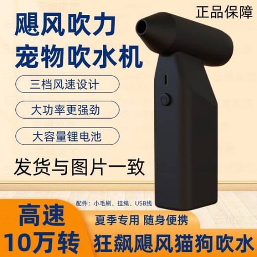 100,000 rpm portable pet water blower for household cat bathing high-power dog hair dryer for large dogs hair drying dog household cat washing