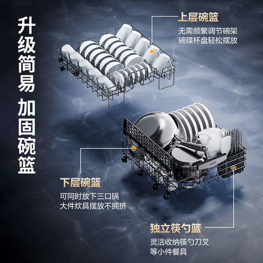 VATTI (VATTI) 14 sets of built-in dishwashers are officially installed under the stove with iE7Pro. First-class water-effective maternal and child-grade disinfection and sterilization. Hot air drying. Dual-pump zero-residue washing, disinfection and drying. 14 sets of iE7Pro dishwashers under the stove. Space-saving dishwashing, drying and disinfection all-in-one machine.