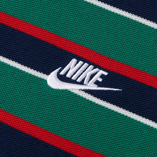 耐克（NIKE）polo衫男装夏季纯棉透气舒适翻领休闲条纹上衣跑步运动服男子短袖 FN3897-410 M /170/88A