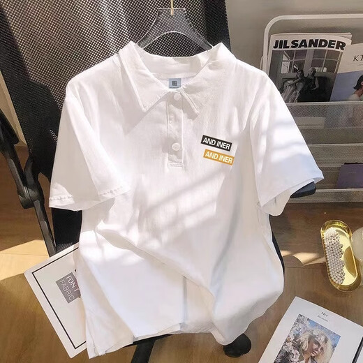 Hualin Fashion Sommer Hong Kong Style Shirt Herren Design Touch Shirt Halbärmelige Top [3895*Wasp] -White M Empfohlen 80-110jin [Jin gleich 0,5 kg]