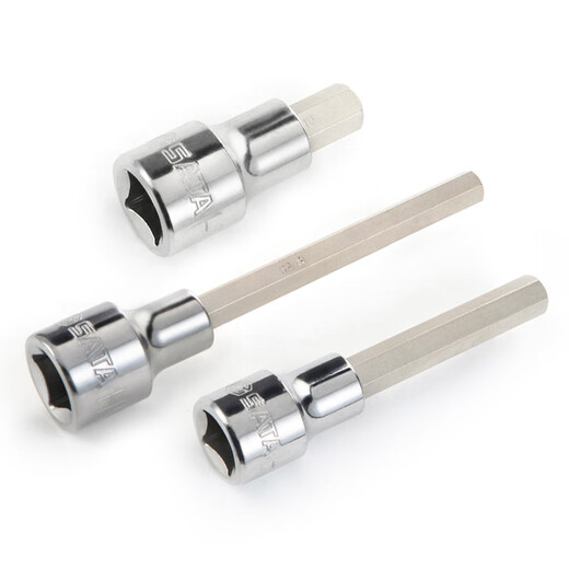 世达（SATA）大飞内六角旋具套筒12.5mm扳手1/2口加长内六方套管批头工具 13919/12.5MM系列L形扳手10