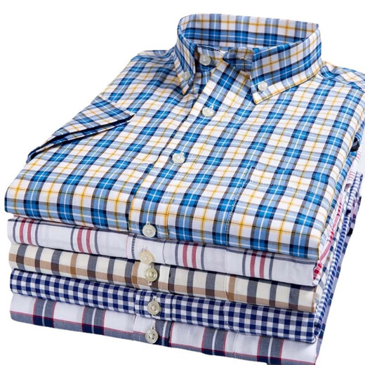 [Coton Daddy Suit] chemise d'été haut de gamme à manches courtes pour hommes à manches moyennes et jeunes chemises décontractées lâches à la mode et polyvalente F983 L 40
