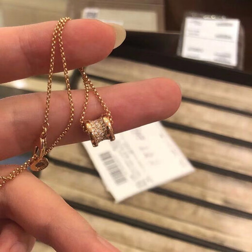 OeinOEIN inspection small waist necklace for women 18K gold full diamond classic rose gold platinum diamond pendant clavicle rose gold small waist