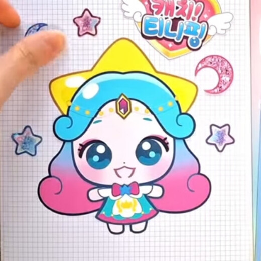 Weing neu wundervolle süße Kleideraufkleber DIY Kinder handgefertigt kreativer Fokusaufkleber Spielzeug Sanrio Dress-up-Aufkleber (8 Bilder)