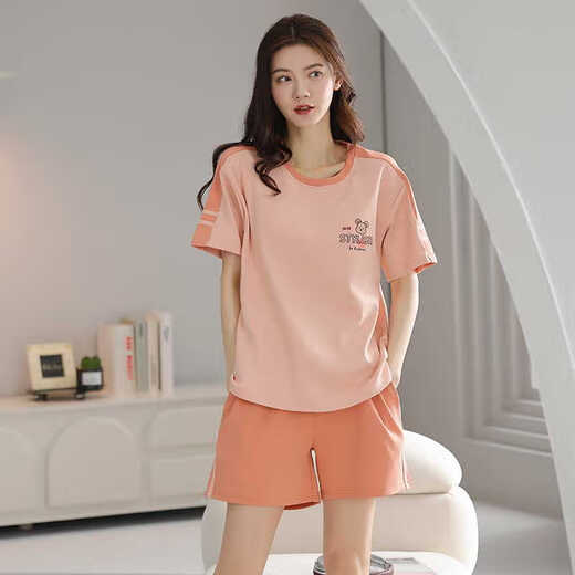 Langsha 2025 Pure Cotton Summer Pajamas Women Pulover Pajams Летние шорты с коротки
