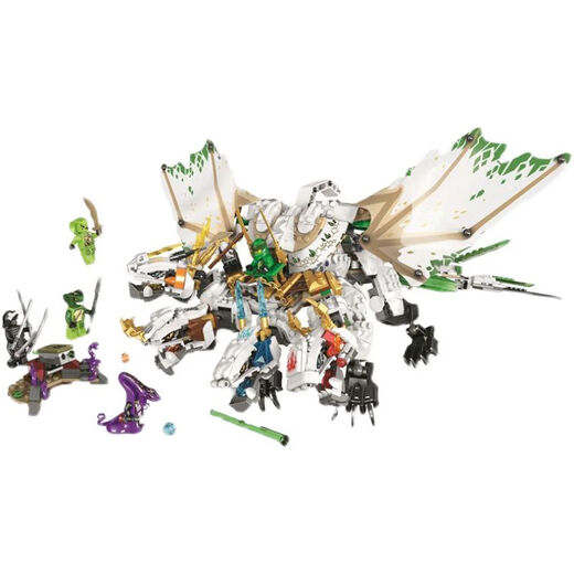 Lele Brothers Ninja Neue vierköpfige Super Dragon-Kombination 70679 Jungenversammlung Chinesische Bausteine ​​Spielzeug 11164 Super High Quality Edition