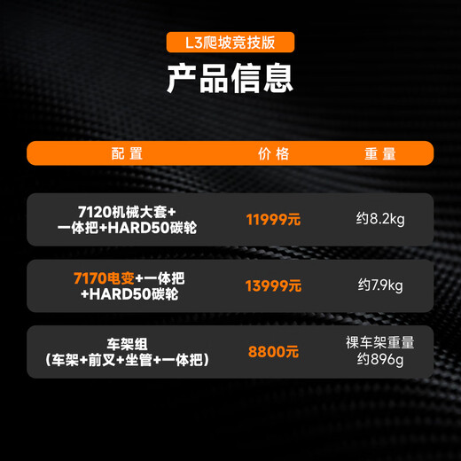 银贝斯LEGIT陆极客【L3爬坡竞技款】2025款车队同款碳纤维公路车自行车 【L3竞技款】车队涂装 24速 L码(建议身高180-190cm) 7170电变+一体把+HARD50碳轮