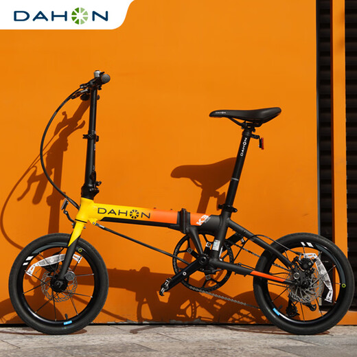 Dahang (Dahon) K3Plus Plegable Bicicleta de 16 pulgadas Brazo de disco de 9 velocidades Ultra-Light Men and Women que viajan al conductor KAA693 Negro y rojo [plegamiento interno] 16 pulgadas de 16 pulgadas