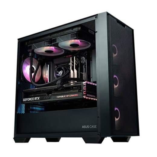 
Asus Colorful Bucket RTX5060Ti/5070 Graphics Card i5 14600KF Shadow Chasing A21 Assembly Computer Live DIY Desktop 3A E-sports Game Console Mod Complete Machine Sea View Room i7 13790F+Ausus RTX5060Ti with three