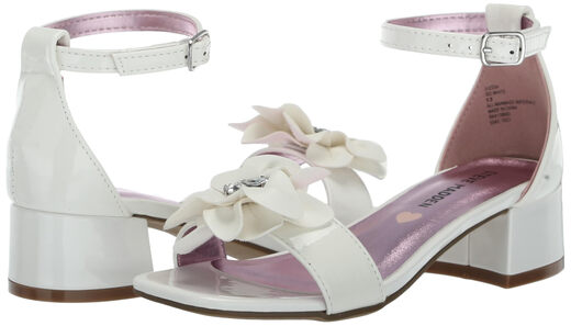 Steve Madden Girls Lessa, White White 5 Big Kid