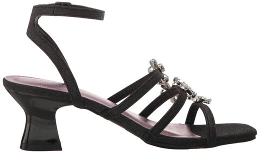 Steve Madden Girls' Lottie Heeled Sandals, Black, 2 Kids Black 2 Kids
