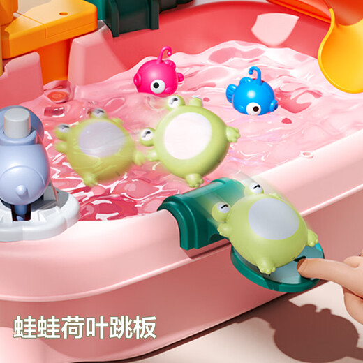 
Singer children's dishwasher toys manual water dishwasher slide house kitchen birthday gift giraffe blue
