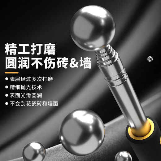 Deli empty drum hammer home inspection tool set home inspection stick ring drum hammer home inspection hammer knocking tiles special drum hammer extension 115cm medium style