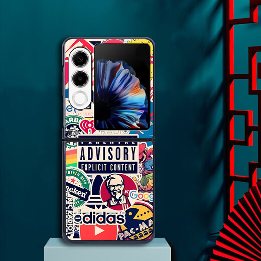 Xiao Jiejiang a choisi Nubia Flip2 Mobile Phone Case Nubia Flip2 Mobile Phone Case Nubia Leather Pattern peint nouveau NX724J Pliage Screen Anti-Fall European and American Puzzle Ty-Mushroom Head Nubia Flip2 [motif de peau grand trou]