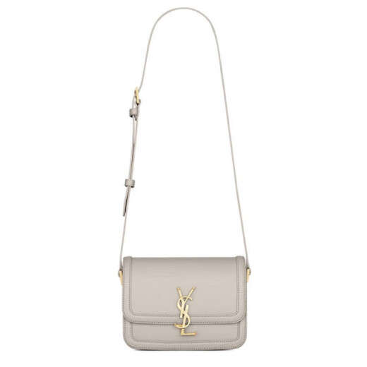 Saint Laurent/圣罗兰 复古白小牛皮小号皮革公文包皮革小挎包6343060SX0W9207 复古白