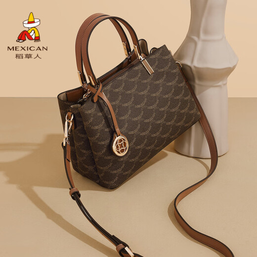 Bolsa de espantapájaros Bolsos de mujeres de mujer para mujeres 2025 NUEVO CUMPLEAÑOS DE VALENTARIO Regalo práctico Regalo práctico para mamá Mocha + [Dar una hermosa caja de regalo]