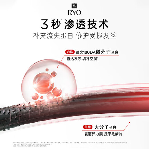 Ryo Honglu repair damage, improve frizz, smooth and shine hair mask 250ml