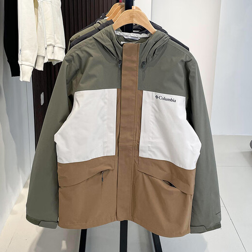 哥伦比亚（Columbia）25春夏新款男户外防水连帽单层冲锋衣夹克XE4839 011 黑色 S (170/92A)