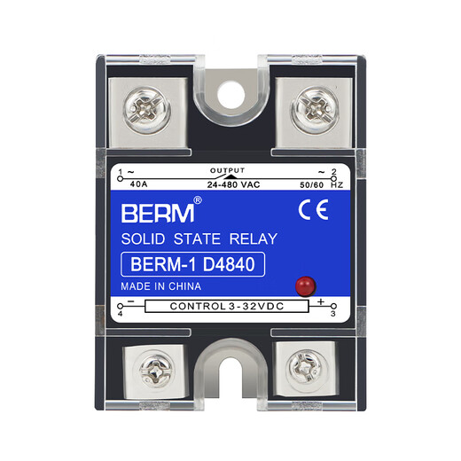 
CLCEY single-phase solid-state relay D4840 safety terminal heat sink DC-controlled AC SSR-40DA SSR-25DA BERM-1D4840