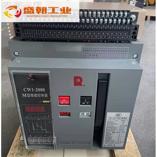 常熟式智能断路器CW1-2000/3P 1250A 2000A 框架开关 630A 固定式