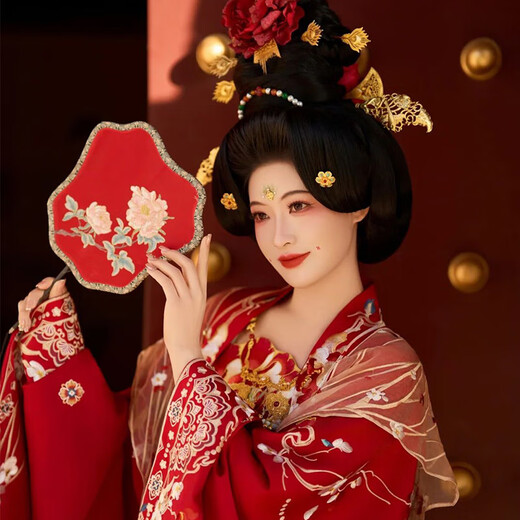 XiUhe Familie [Orientaler einfacher purer Stil] Tang Dynasty Hochzeitskleidung 2025 Neue Brautkleidung Phoenix Crown und Hanfu Schwanz Schwerindustrie Kleid N-677 Schwere Industriezahlung All Code