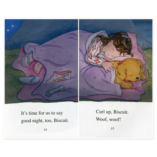 
Biscuit Goes Camping Imported Original English Primary School Teaching Assistant