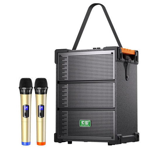 Sony Ericsson (soaiy) F29 sound card live broadcast audio three-way outdoor trolley Internet celebrity performance high-power square dance speaker Bluetooth F28 strap portable karaoke subwoofer high volume F92 three-way sound card audio + 1 wireless microphone