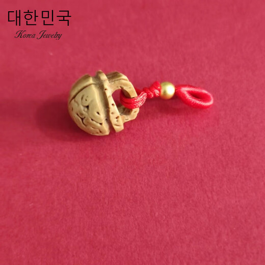 Jianla baby, baby, maternity pin, peach wood sword core, cinnabar, dog tooth buckle pendant gift, copper coin + dog tooth + gold pin