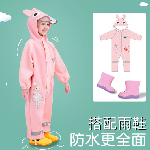 Traje de impermeabilidad de una pieza para niños Pupan